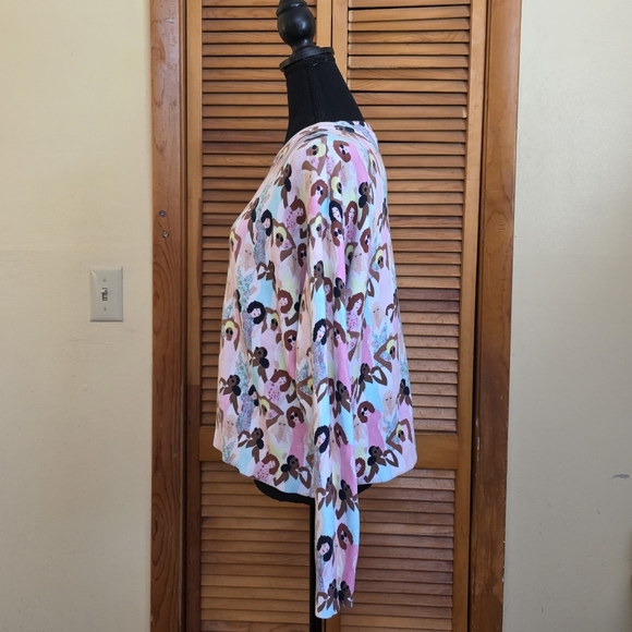 EUC Alice + Olivia Gleeson Stace Face Print Sweater Size Small Petite - Picture 4 of 4